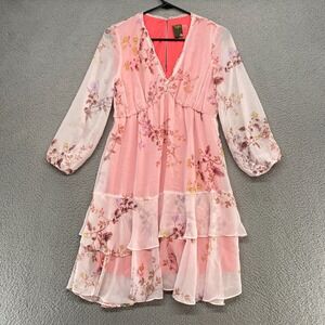 Taylor Fairy Dress Womens 4 Tiered Feminine Ruffle‎ Sheer Sleeves Romantic Boho